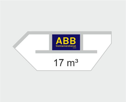 17 mᶾ – (cbm - Kubikmeter) Absetzcontainer